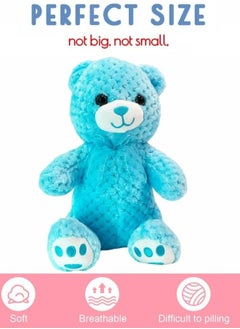 Lukadah Lukadah Teddy Bear Plush Stuffed Toys, Kids Soft Plushie Animal Doll, Adorable Stuffed, Nursery Decor for Kids, Toddlers, Baby Shower, Anniversary, Boys & Girls (Pack of 2)  - Image 4
