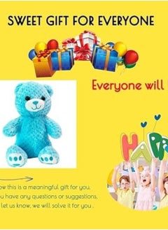 Lukadah Lukadah Teddy Bear Plush Stuffed Toys, Kids Soft Plushie Animal Doll, Adorable Stuffed, Nursery Decor for Kids, Toddlers, Baby Shower, Anniversary, Boys & Girls (Pack of 2)  - Image 5
