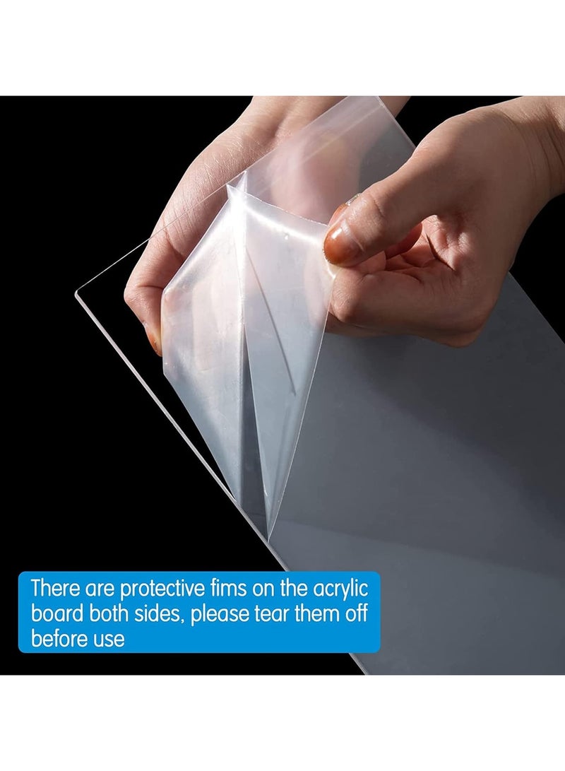 راكسوم حاملات عرض أكريليك، حامل عرض شفاف من 4 طبقات، حامل عرض على شكل سلم، حامل عرض مجوهرات كرتوني للمجموعات، حامل عرض أكريليك على شكل شخصيات سطح الطاولة لتنظيم الديكور، شفاف - Image 3