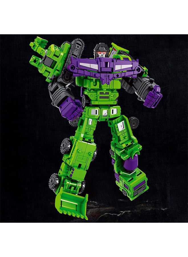 Deformation Toy Car Children's Educational Model Boy's Birthday Gift Robot Hand-made Baby Star 5001-Color:Green BHX Small Force God - Image 1