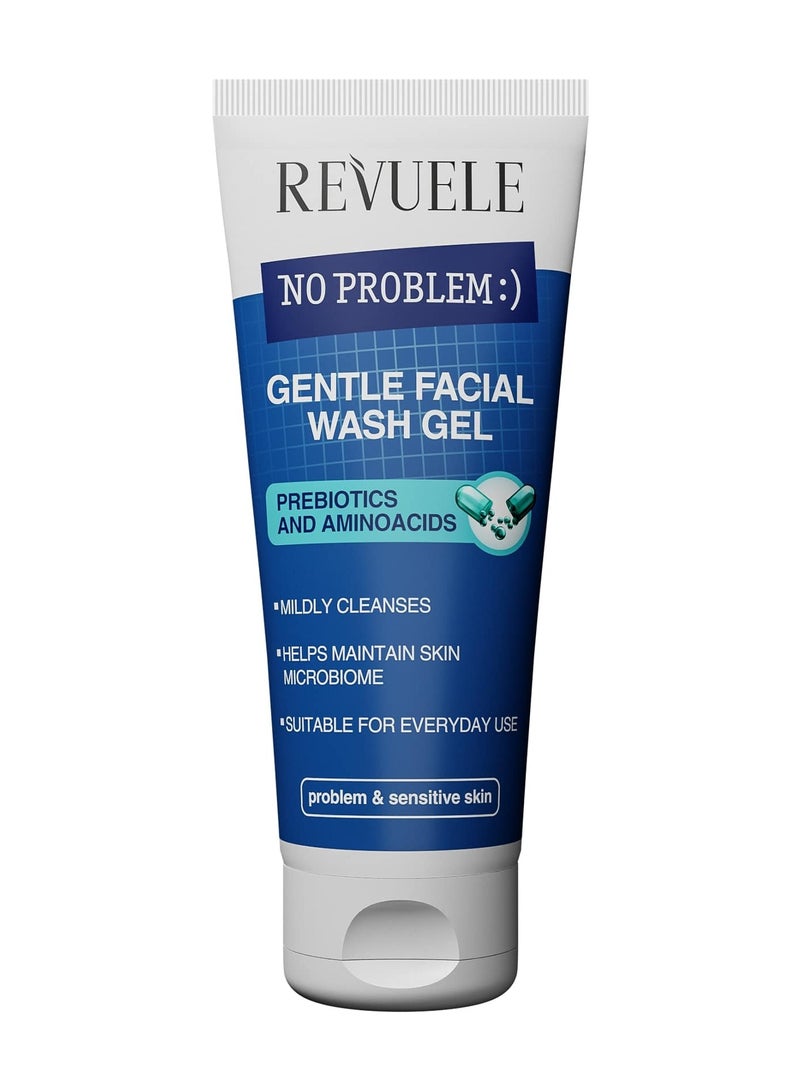 Revuele No Problem Gentle Facial Wash Gel Prebiotics And Aminoacids