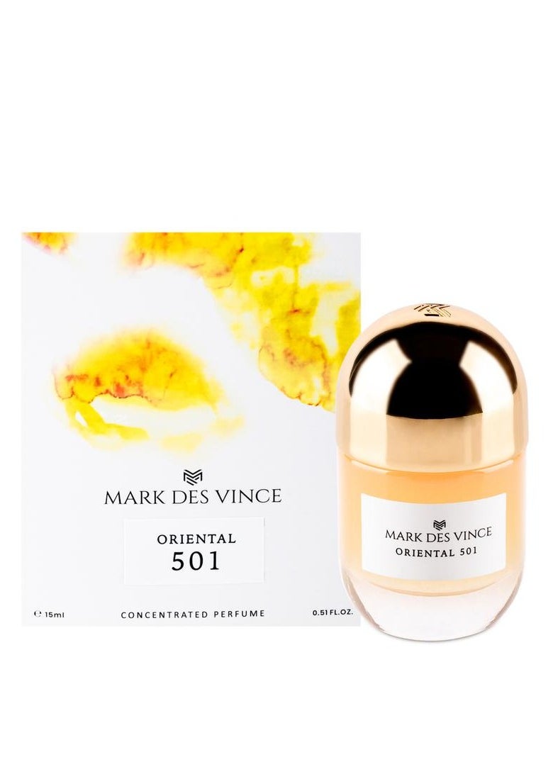 MARK DES VINCE - Mark Des Vince Concentrated Perfume Oriental 501 15ML - Image 1