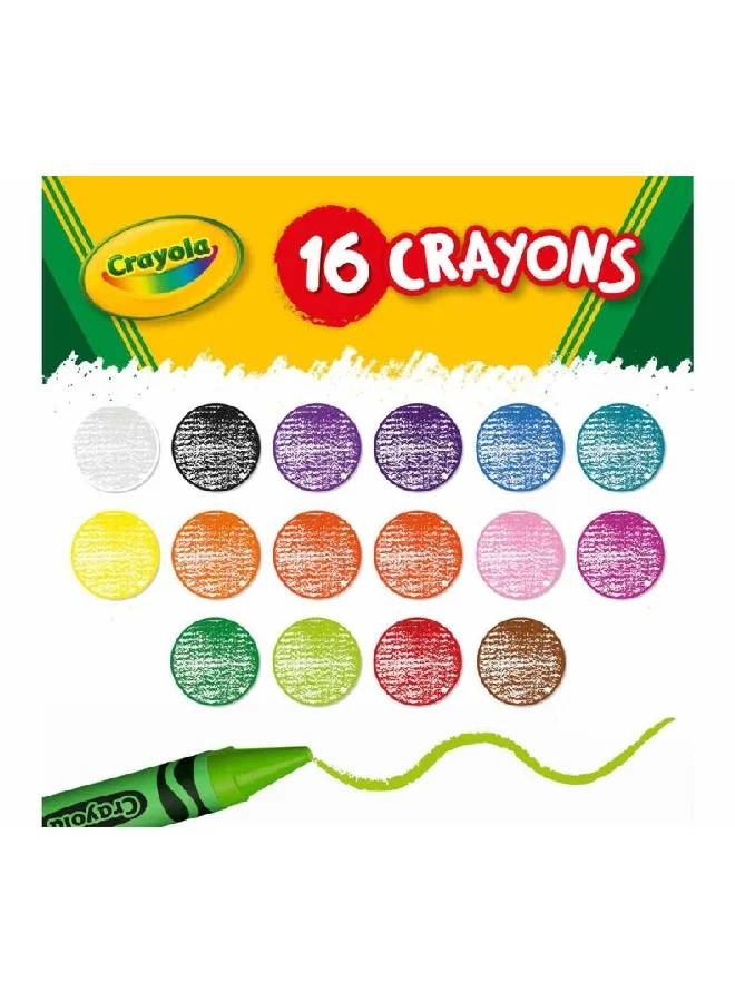 Crayola 16-Piece Jumbo Toddler Crayon Set Multicolour 13.17 x 12.7 x 2.7 cm CRA5203900001