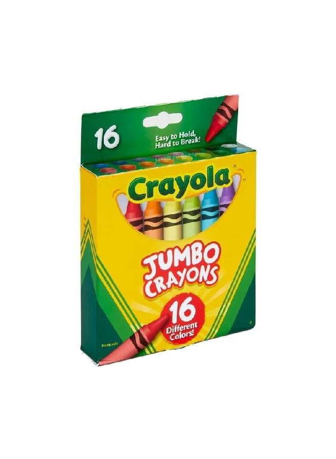 Crayola 16-Piece Jumbo Toddler Crayon Set Multicolour 13.17 x 12.7 x 2.7 cm CRA5203900001