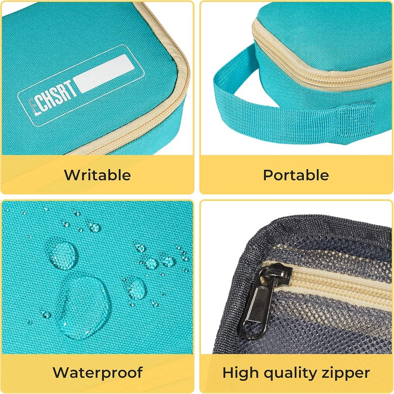 ECHSRT Large Pencil Case, Aesthetic Pen Pouch with Big Capacity, Minimalist Portable Stationery Bag with Handle for Office Organizer Aesthetic Pencil Cases - Image 5