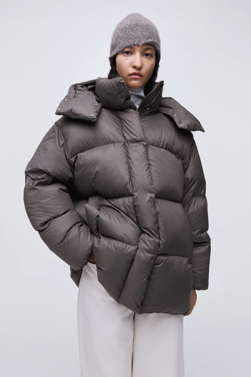 H&M Hooded down puffer jacket