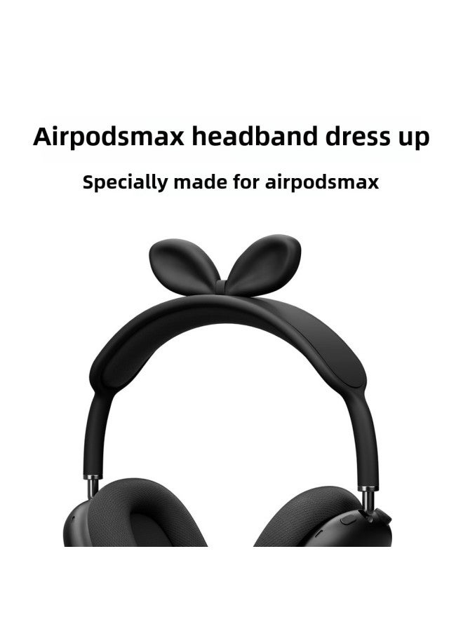 Suitable For Airpodsmax Head Beam Cover Silicone Cartoon Rabbit Apple Airpods Max Head-mounted Earphone Case-Color:Pink Headband 【rabbit Style】 Decoration-Model:Airpods Max - Image 2