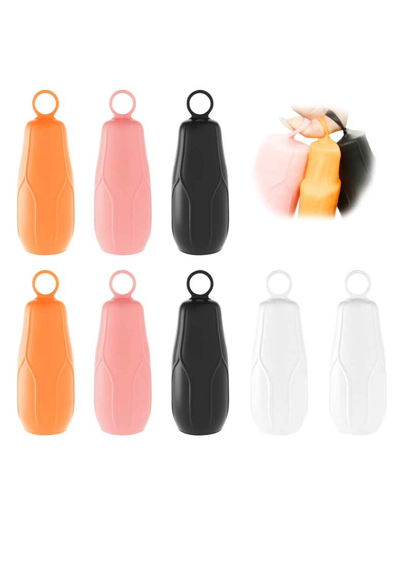 8 Pack Elastic Leak Proof Sleeves for Travel Bottles, Silicone Covers for Toiletries, Reusable Accessories for Luggage and Containers - Image 1