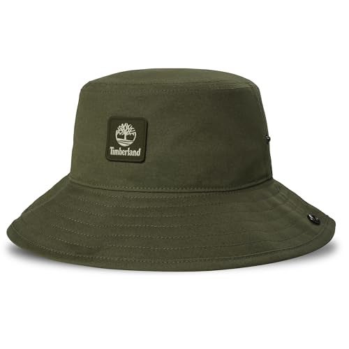 Timberland Floppy Dark Green Bucket Hat for Men, Large/XLarge, Packable Wide Brim Sun Hat with Adjustable Chin Cord, Lightweight and Breathable for Outdoor Activities and Sun Protection - Image 2