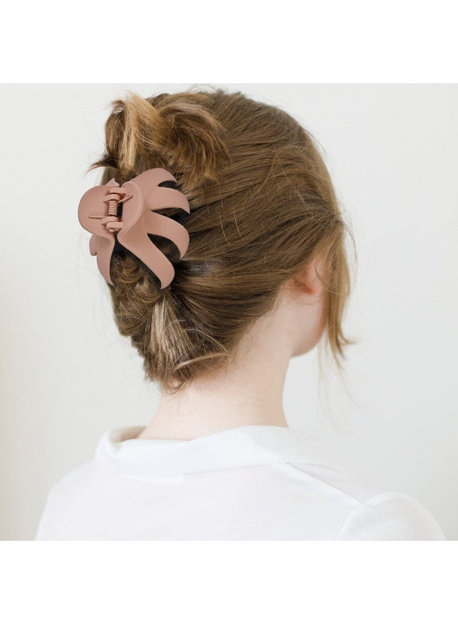 Lolalet Lolalet Octopus Hair Claw Clips, 5 Pack Non-slip Jaw Clips Medium Hair Clamps for Thick Curly Long Hair, Wide Grip Hair Accessories for Women Girls -Style B  - Image 3