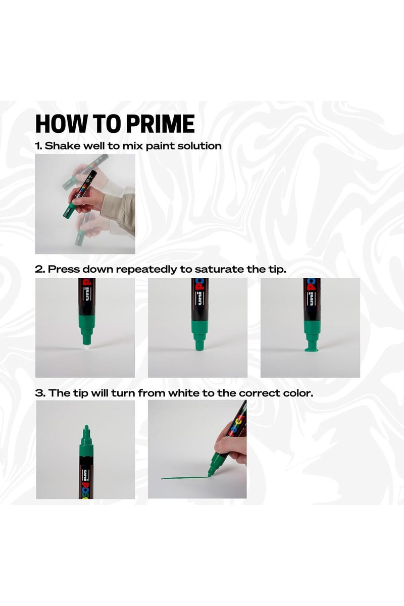 POSCA 8-Color Paint Marker Set, PC-5M Medium - Image 3