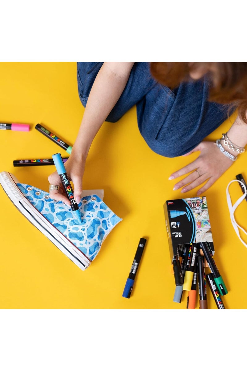 POSCA 8-Color Paint Marker Set, PC-5M Medium - Image 5