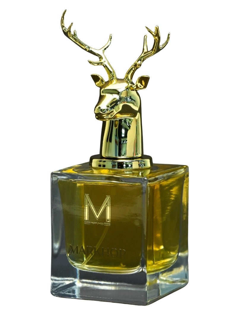 VM PERFUMES MARKHOR Eau De Parfum – Luxury Spicy Leathery Perfume for Men | Musk Ghazal, Resin & Oud (100ml) - Image 2