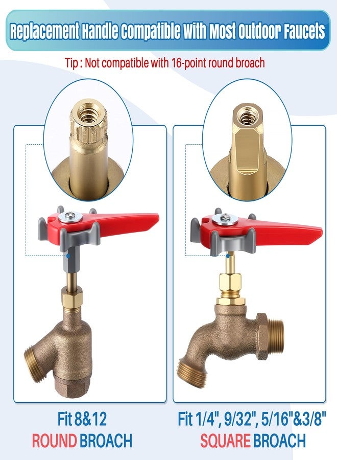 Dreyoo مقبض صنبور خارجي من Dreyoo مع مفتاح ربط إضافي لزيادة الرفع، مثالي لكبار السن ومرضى التهاب المفاصل، يناسب المثقاب الدائري ذي 8 و12 نقطة، 0.26 بوصة، 0.28 بوصة، 0.31 بوصة، و0.38 بوصة، مع محول - Image 4