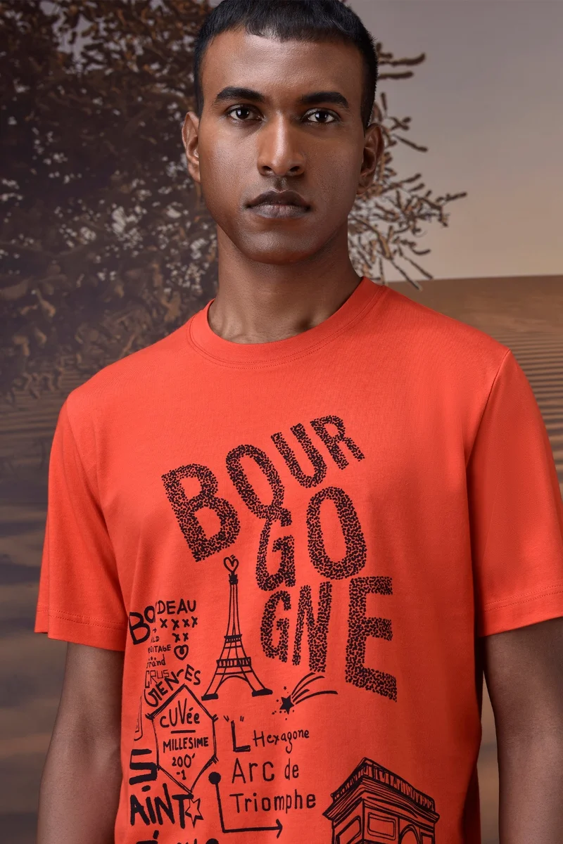 Genes Lecoanet Hemant Bourgogne Paris Graphic Tee - Coquelicot Red