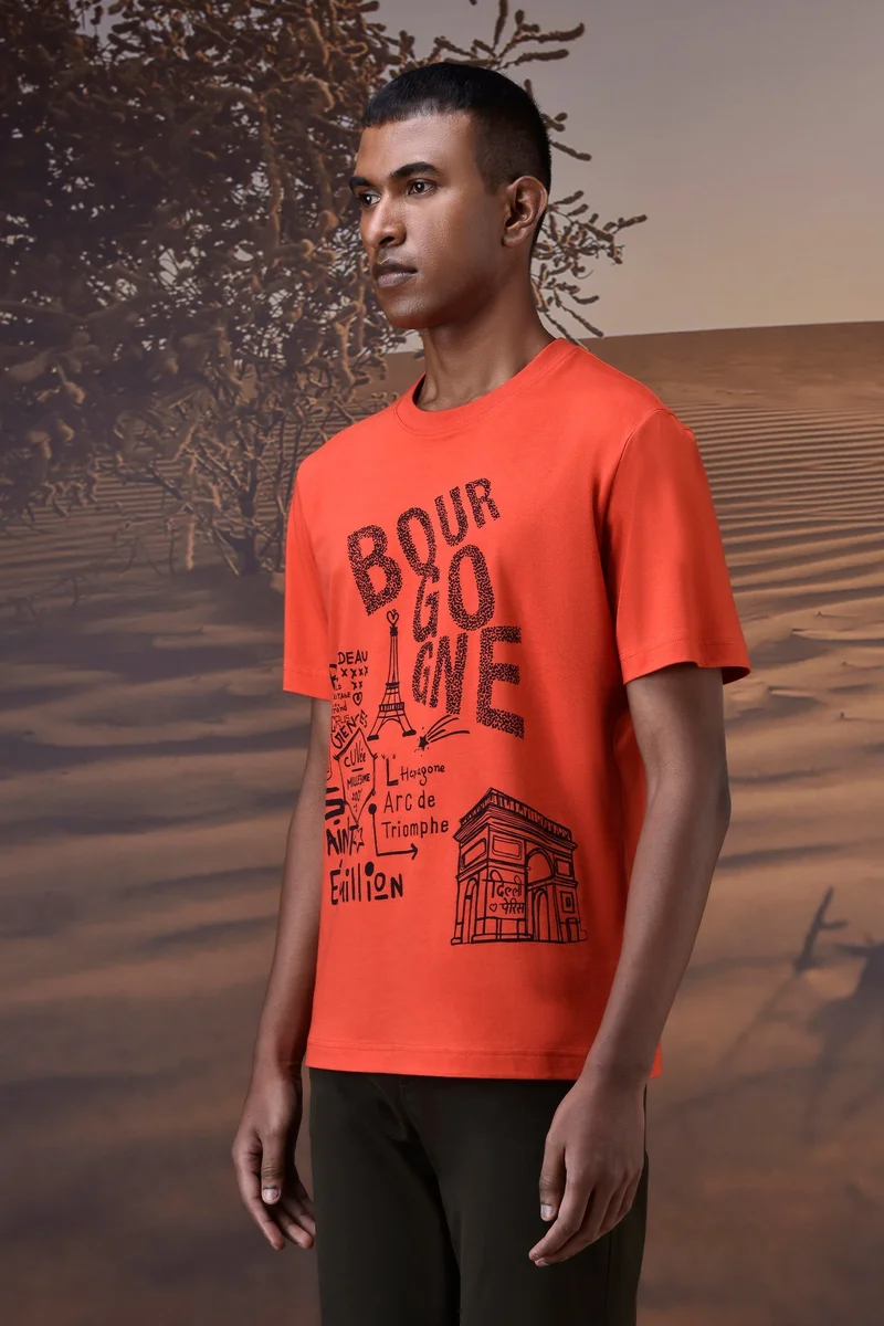 Genes Lecoanet Hemant Bourgogne Paris Graphic Tee - Coquelicot Red