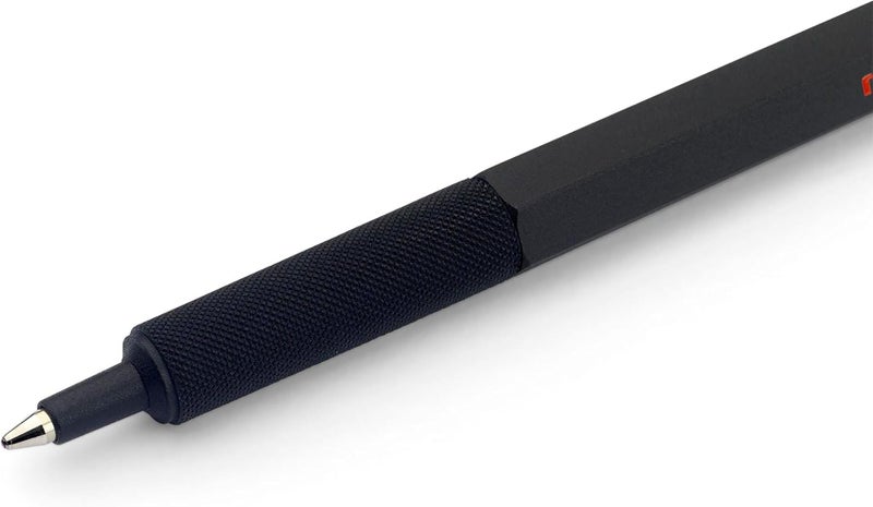 rOtring 600 Ballpoint Pen, Medium Point, Black Ink, Black Barrel, Refillable - Image 2