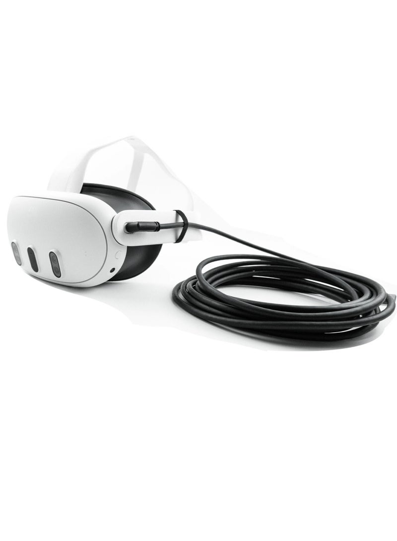 AROAQ VR Link Cable For Meta Quest 3, VR High Speed Stable Data Transmission Cable, Portable Easy To Use Signal Extension Cable, Strong And Flexible Connection Cable For Quest 3, (3m C To C, Pack Of 2pcs) - Image 3