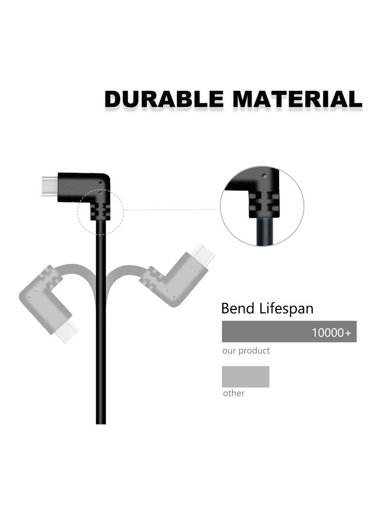 AROAQ VR Link Cable For Meta Quest 3, VR High Speed Stable Data Transmission Cable, Portable Easy To Use Signal Extension Cable, Strong And Flexible Connection Cable For Quest 3, (3m C To C, Pack Of 2pcs) - Image 4