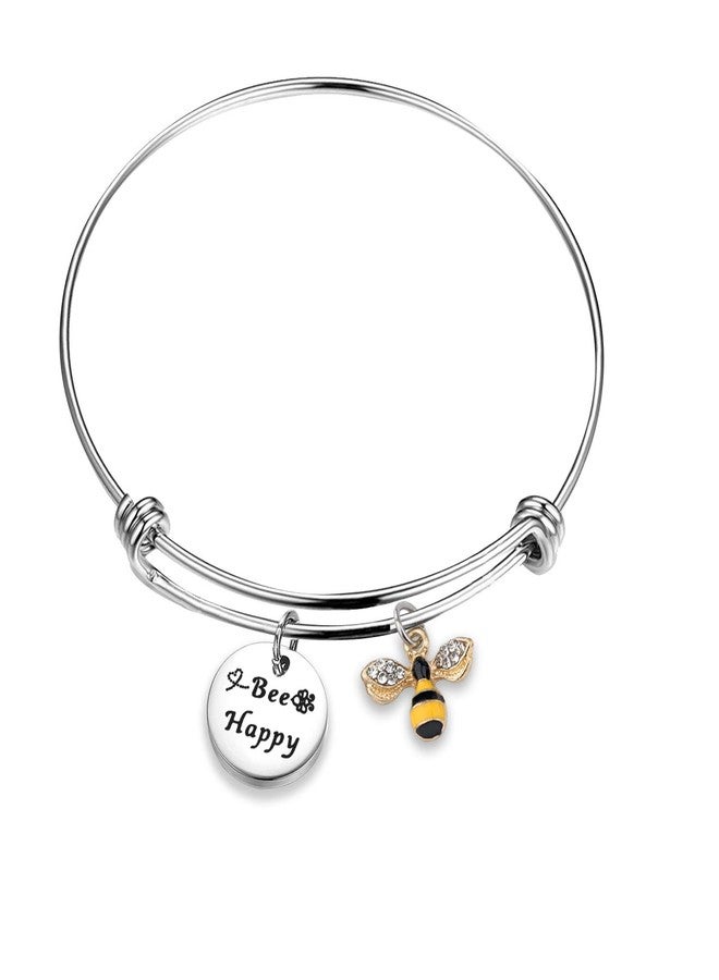 WUSUANED Honey Bee Bracelet Bee Charm Bracelet Good Luck Bee Gift Insect Bee Jewelry Inspirational Gift For Bee lover - Image 1