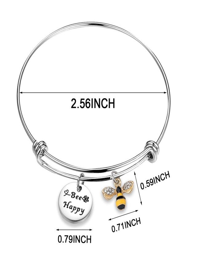 WUSUANED Honey Bee Bracelet Bee Charm Bracelet Good Luck Bee Gift Insect Bee Jewelry Inspirational Gift For Bee lover - Image 5