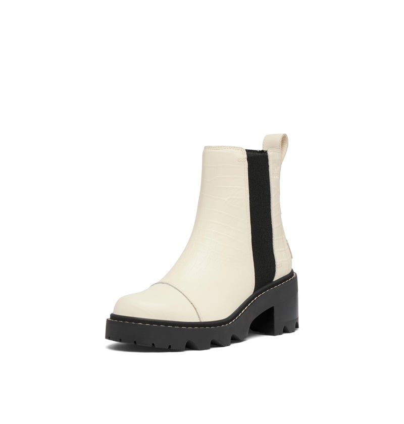 SOREL Women's Joan Now Chelsea Boot - Chalk, Black - 8
