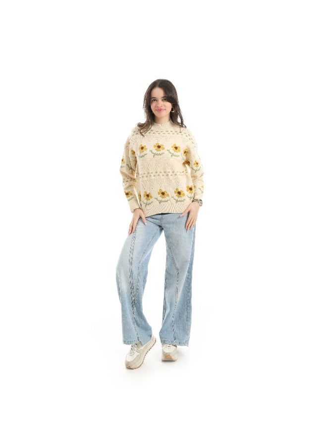 Coctail Pullover-17397-BIEGE - Image 4