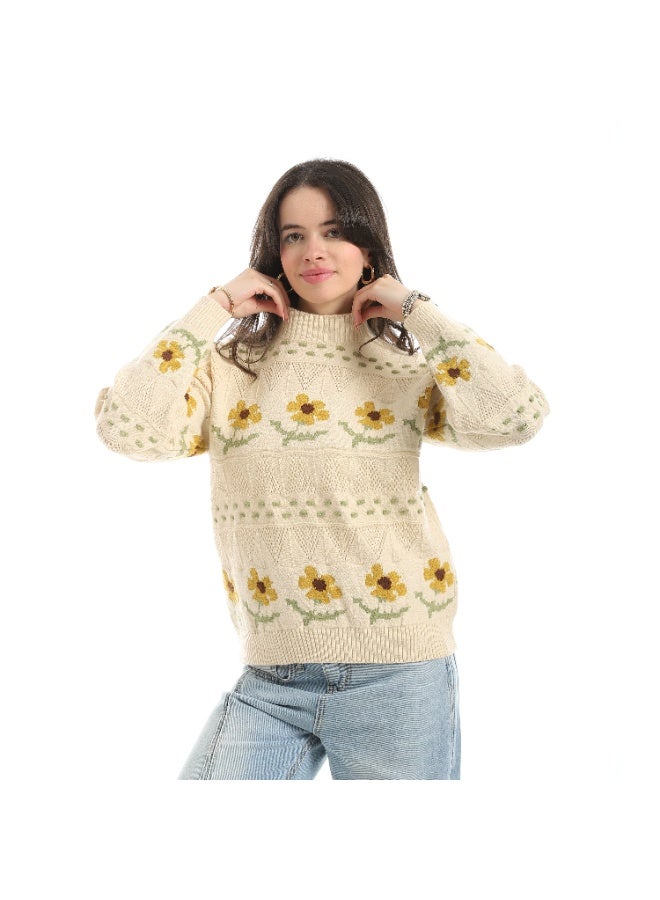 Coctail Pullover-17397-BIEGE - Image 1