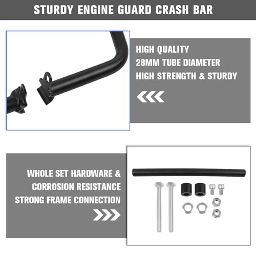 CHIFUN Engine Guard Highway Steel Crash Bars Bumper Replacement for Honda CL500 Rebel 500 300 2017-2023/ Rebel 500S 2021-2023 Motorcycle Frame Gas Tank Falling Protector - Image 2