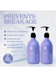 L LUSETA Luseta Biotin Shampoo and Conditioner for HairGrowth - Thickening Shampoo for Thinning Hair andHair Loss - Infused with Argan Oil to Repair DamagedDry Hair - Sulfate Free Paraben Free-2 x 16.9 fl oz  - Image 5