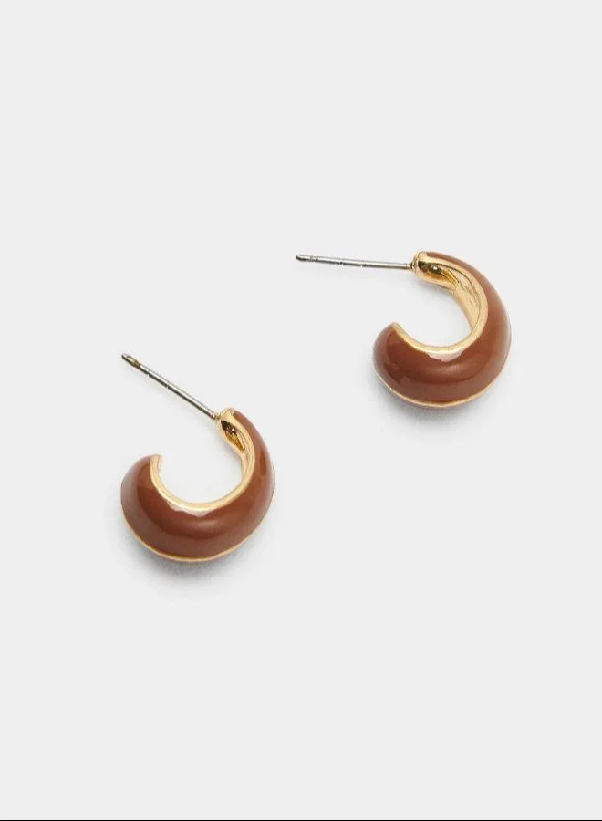 بارفوا أقراط مفتوحة مع مينا