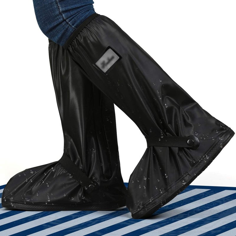 JUSPRO Waterproof Rain Boot Shoe Cover with Reflector for Outdoor Sports Hiking Climbing Camping Scooter Travel - Image 1