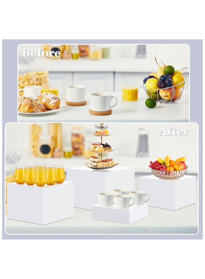 تي بي جي بي 4 قطع حوامل بوفيه – حامل عرض الطعام لطاولة البوفيه - Image 4