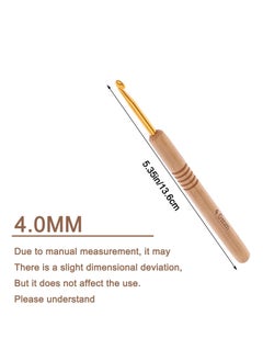 Excefore Crochet Hooks Set, 9 Pieces 2.0-6.0mm Size Crochet Needles, with Bamboo Handles Hooks Knitting Needles Set, Ergonomic Crochet Hooks, for Beginners Knitter Enthusiasts  - Image 5