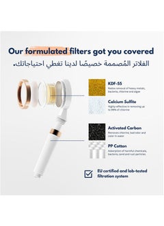 Sweet Life Shower Filter High Pressure Handheld Shower Head, Water Filter Shower for Hair Loss, Healthy Skin & Hair, Bathroom Accessories, Lab-Tested Chlorine Removal, فلتر دش الاستحمام  - Image 4