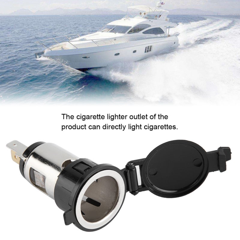12-24V Cigarette Lighter Adapter Power Cigar Lighter Female Socket for Car Motorcycle - Image 5