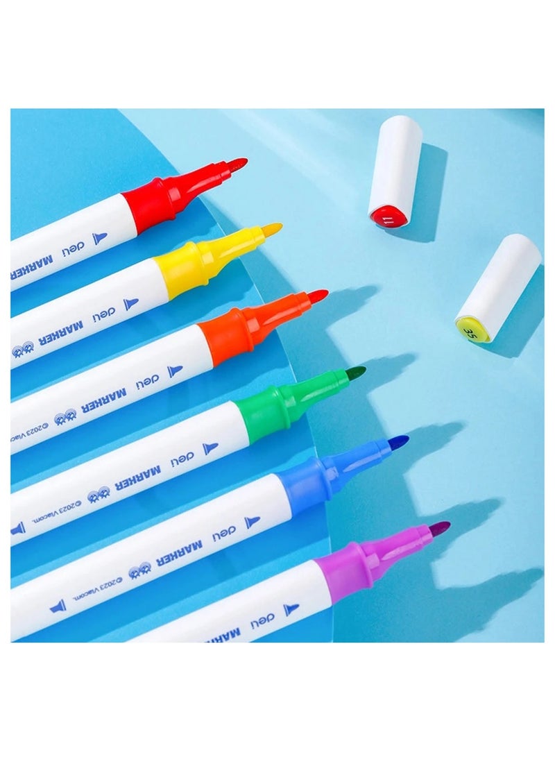 Deli 12-Piece Slim Acrylic Markers With Thin Round Tip - Image 5