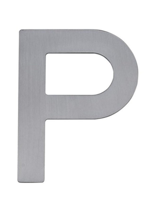 حروف ذاتية اللصق "P" إنجليزي فضي