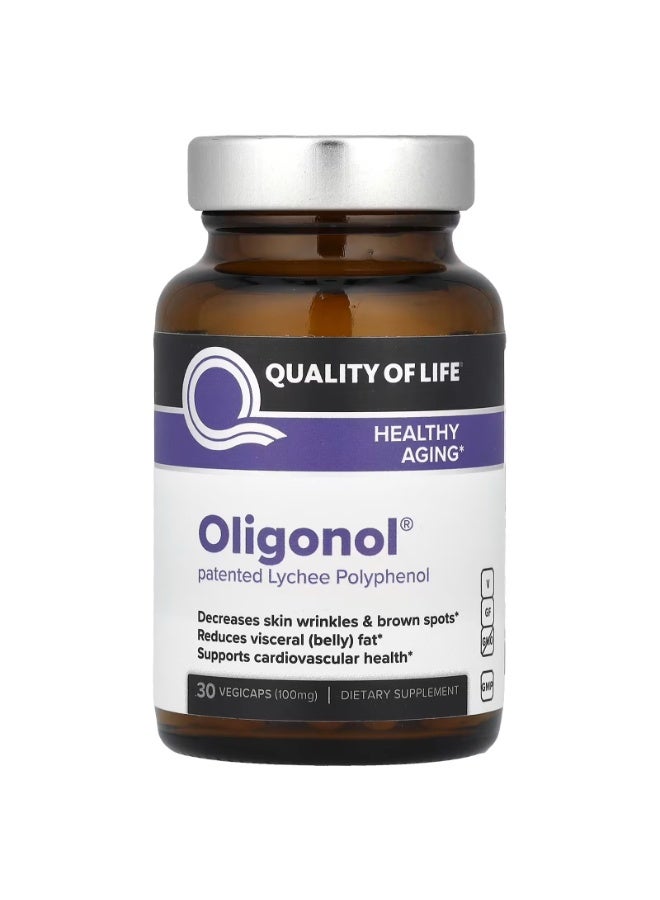 Quality of Life, Oligonol®, 100 mg , 30 Vegicaps
