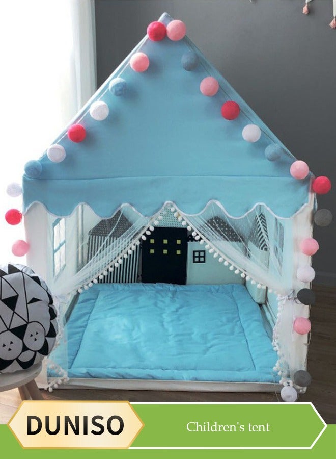 DUNISO خيمة أطفال كبيرة للداخل والخارج، خيام ألعاب محمولة، خيام قلاع الأميرات، بيوت لعب للأطفال، ألعاب غرفة اللعب الداخلية للأطفال، مناسبة للأطفال من عمر 1 إلى 12 - Image 1