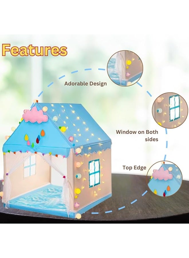 DUNISO خيمة أطفال كبيرة للداخل والخارج، خيام ألعاب محمولة، خيام قلاع الأميرات، بيوت لعب للأطفال، ألعاب غرفة اللعب الداخلية للأطفال، مناسبة للأطفال من عمر 1 إلى 12 - Image 2