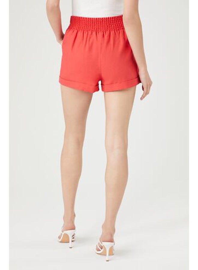 FOREVER 21 Cuffed Drawstring Pull-On Shorts - Image 4