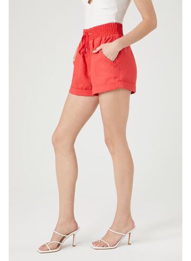 FOREVER 21 Cuffed Drawstring Pull-On Shorts - Image 3