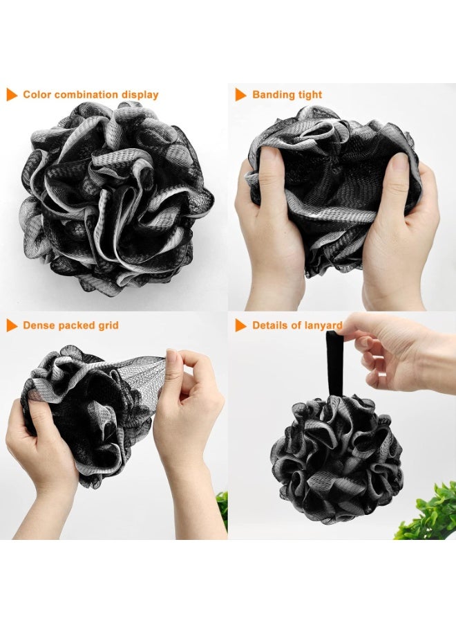 عبوة من 3 قطع من إسفنجة الاستحمام والتقشير والليفة. - Image 4