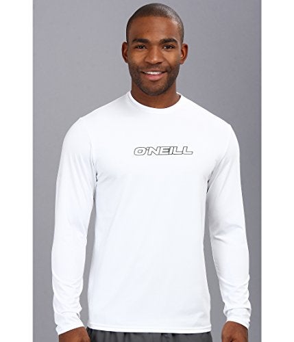 O'NEILL ONeill Mens Basic Skins Long Sleeve Sun Shirt UPF 50 Sun and Rash Protection for Surfing and All Outdoor Activities White XLarge - Image 3