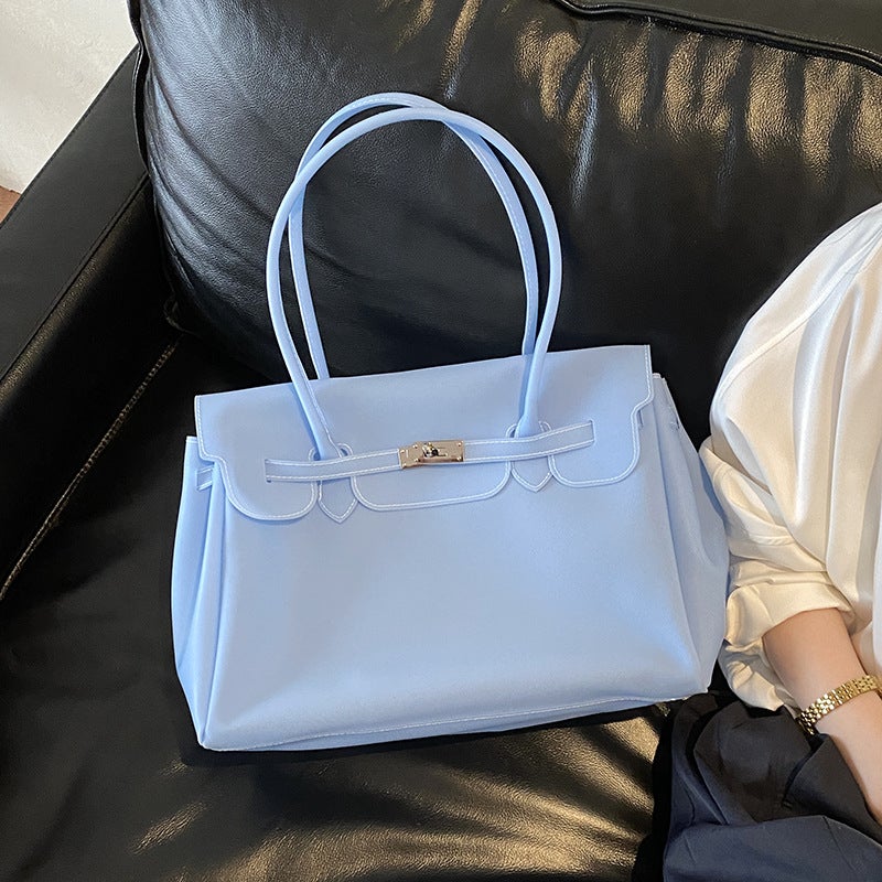 Jelly PVC Kelly Shoulder Bag Large Capacity Hand Tote - Image 4