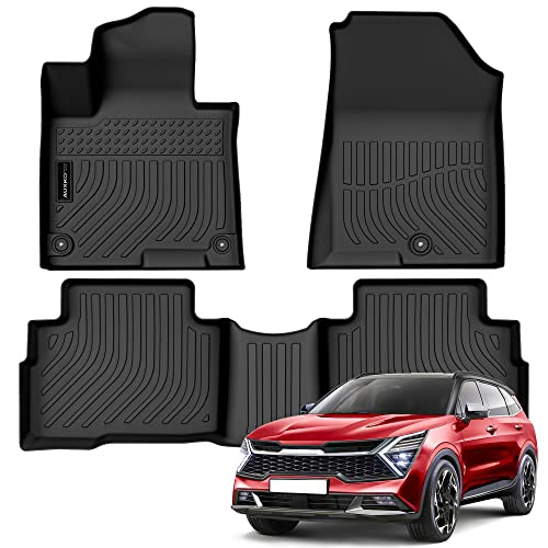 Auxko All Weather Floor Mats Fit for Kia Sportage Hybrid 2023 2024 2025 2026 TPE Rubber Liners Accessories All Season Guard Odorless Floor Mats - Image 1