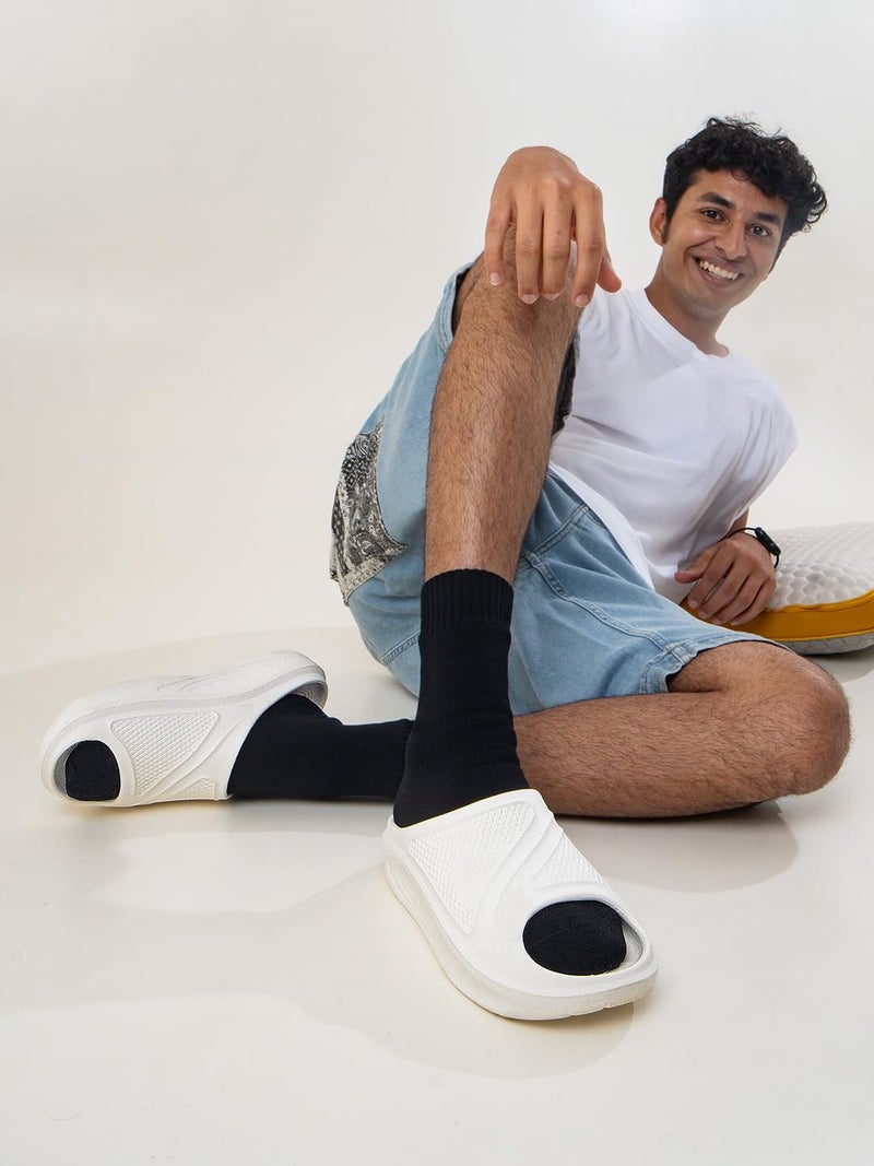 Bacca Bucci Floats—Ultra Lightweight EVA Slides for Men White UK 10 - Image 2