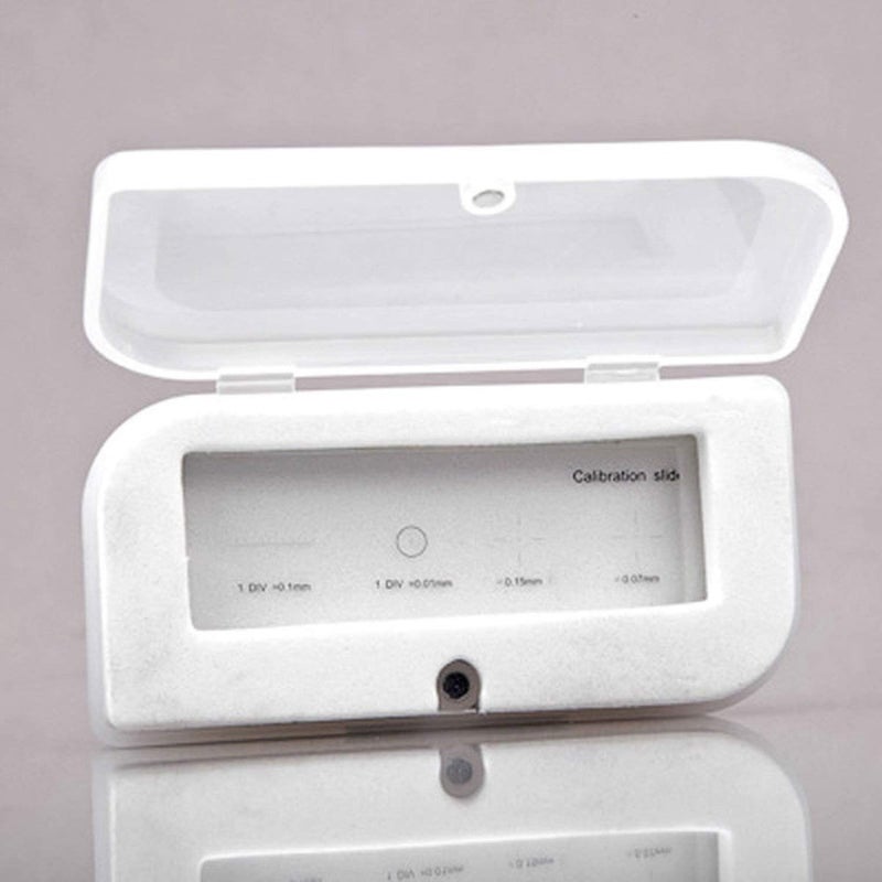 AmScope AmScope MR400 Microscope Calibration Slide Four Graduated Scales PrecisionGround Glass Construction  - Image 2
