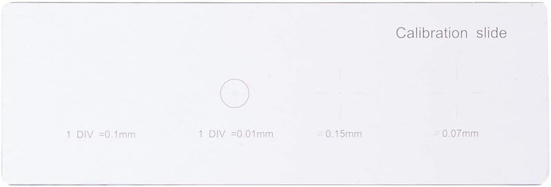 AmScope AmScope MR400 Microscope Calibration Slide Four Graduated Scales PrecisionGround Glass Construction  - Image 1